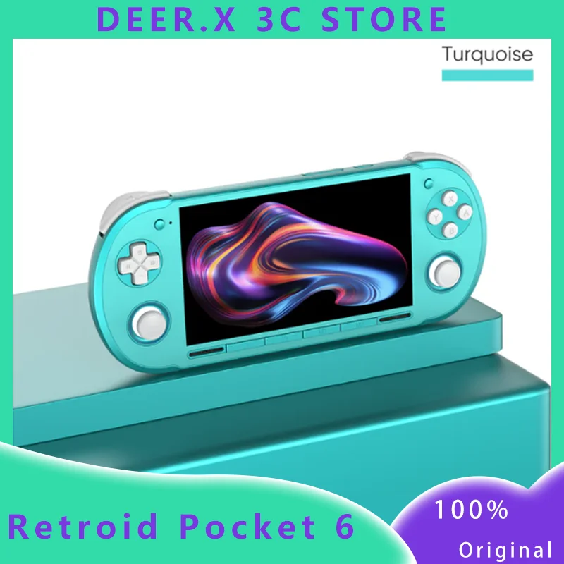 Pre-Sale Retroid Pocket 6 8Gen 2 5.5-inch AMOLED Screen Handheld Android Gaming Console With WiFi7 Bluetooth5.3 6000mAh Battery