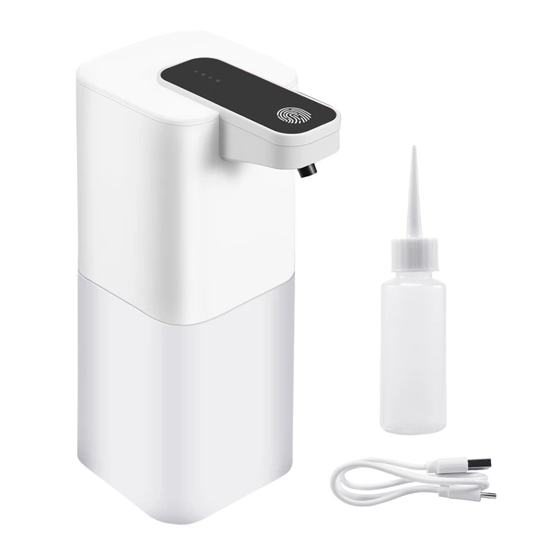 

Automatic Soap Dispenser With Sensor, 400 Ml, USB Rechargeable Foam Soap Dispenser, IPX4 Waterproof, Non-Contact