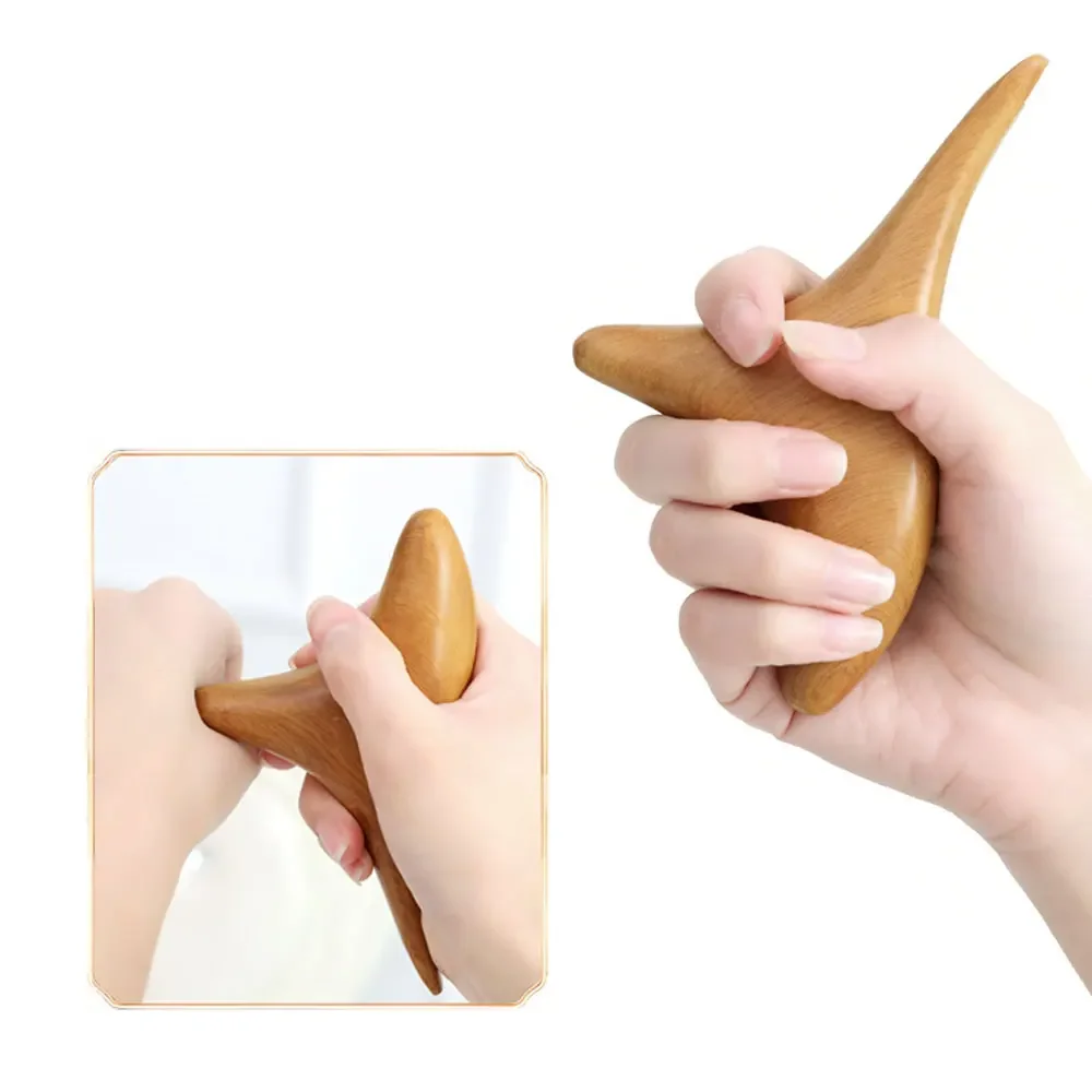 Wood Gua Sha Massage Tools Trigeminal Body Relax Reflexology Therapy SPA Shiatsu Massager Blood Circulation Back Neck Leg Hand