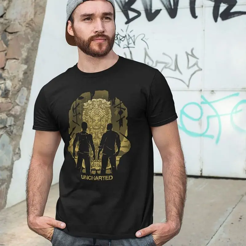 Adventure Tours Uncharted Gift For Fans Gamer T Shirt 0804 Short Sleeve Video game Graphic Clothes All Size Tops S-6XL
