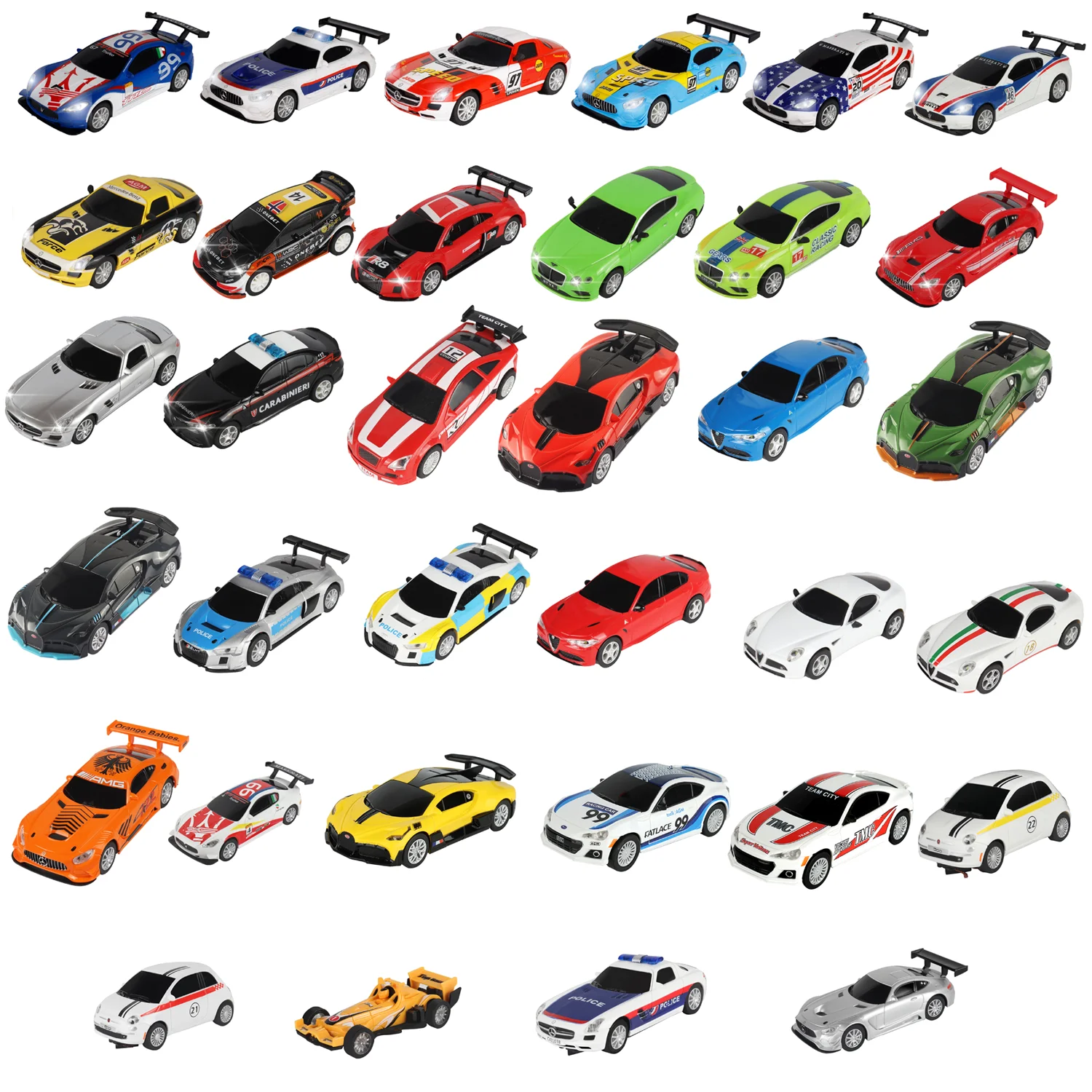 Coche con ranura 1 43 143 Slotcar, juguete de carreras eléctrico, vehículo de Rally, Accesorios deportivos para coches de policía para Carrera Scalextric Compact Scx