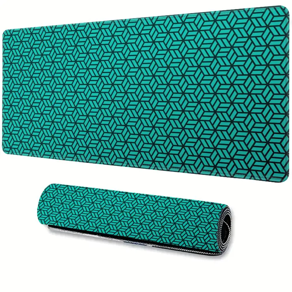 

Green Block Desk Mat Large XXL Mouse Pad Gaming Deskmat Game Acessories Student Writing Pad