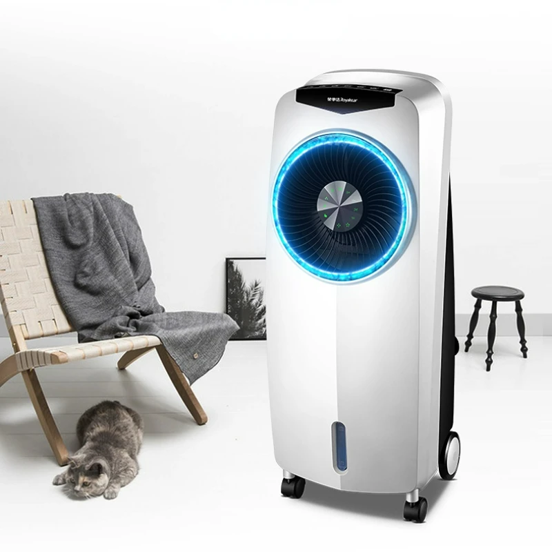 مروحة تكييف هواء للتبريد السريع لتنقية الأيونات السالبة مبرد هواء صغير منزلي يعمل باللمس مع زر للتحكم عن بُعد مروحة كهربائية