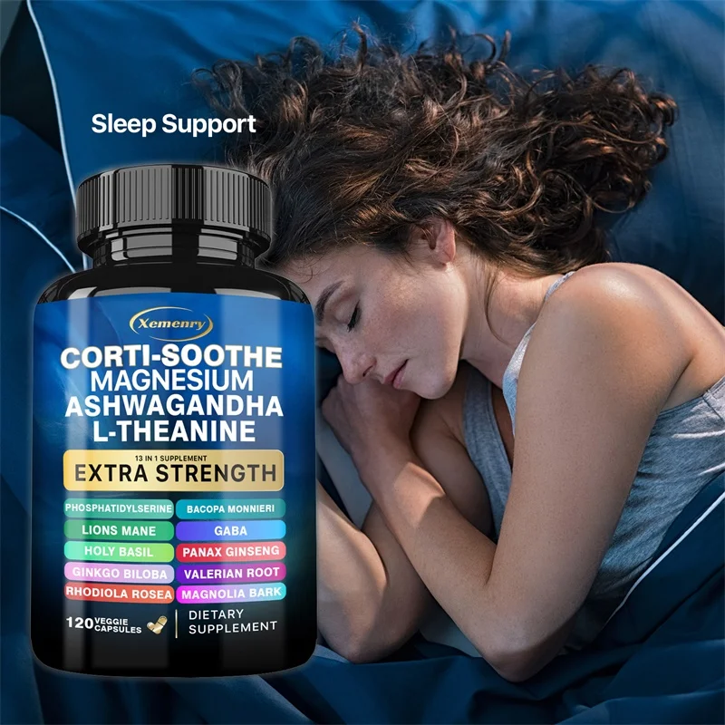 

Corti-Soothe Cortisol with Magnesium, Ashwagandha, L-Theanine - Replenishing Cortisol and Adrenal Function, Sleep Support