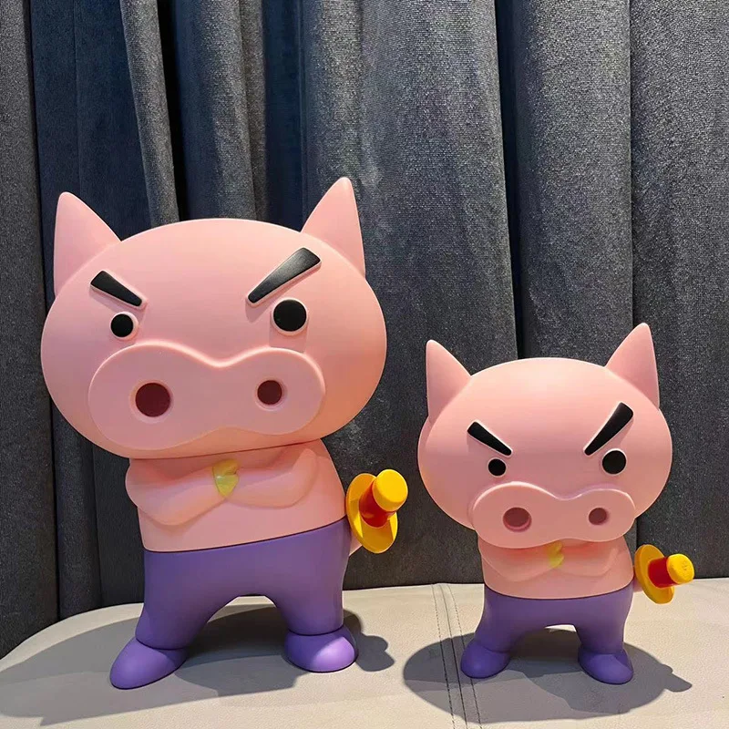 Anime Crayon Shin-Chan Figure Large Buriburizaemon Shin Chan Figurine Model Pvc Doll Statue Decoration Kids Toys Gifts