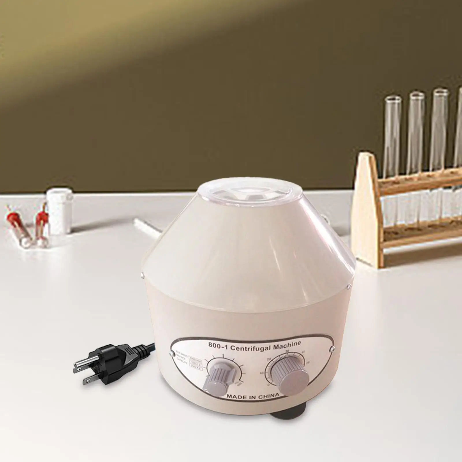 800-1 Electric Desktop Centrifuge 20MLX6 US 110V Plug Multipurpose Time and Speed Control 4000RPM 50W