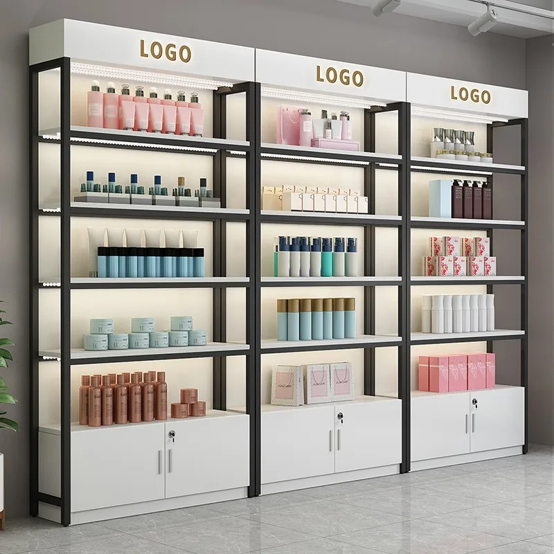 Benutzer definierte, maßge schneiderte Einzelhandel Boutique Kosmetik geschäft Display Möbel Design Kosmetik Vitrine Produkt Display Rack