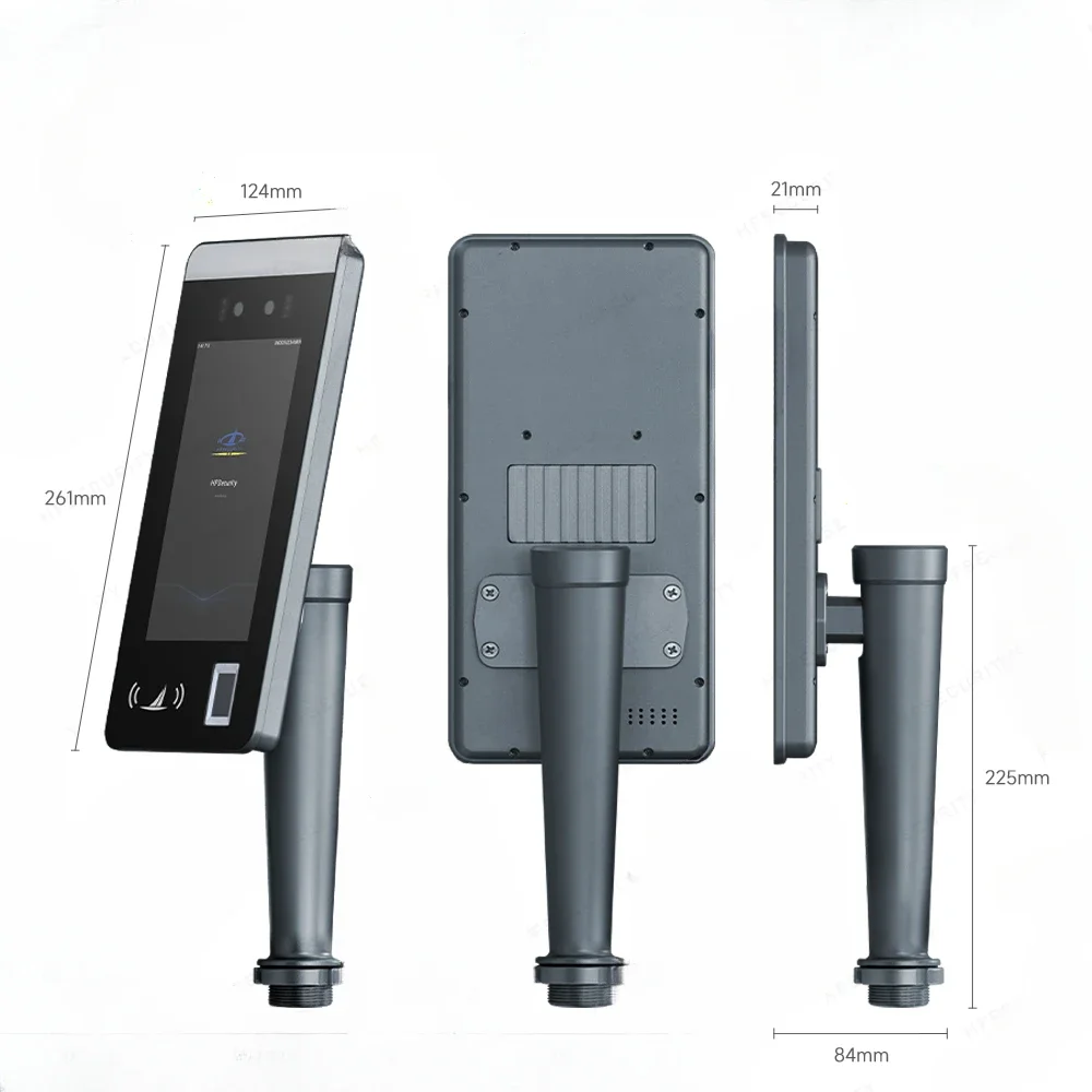 FR07 Stand Turnstile Android NFC Fingerprint Face Recognition Access Control Attendance System