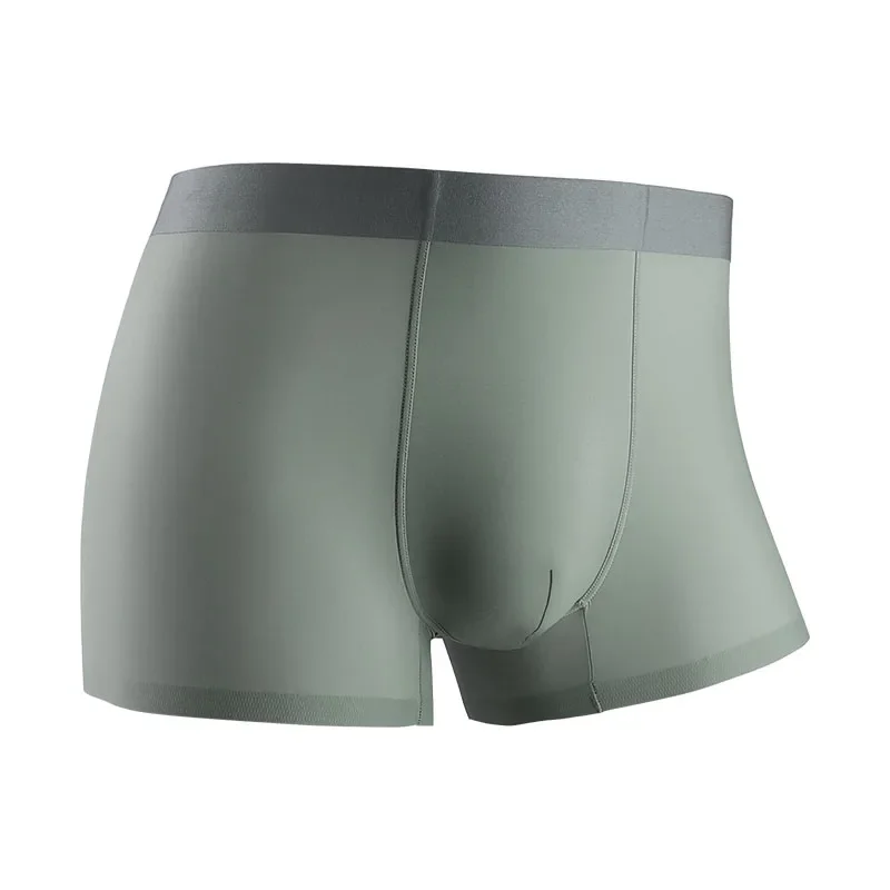 

3 шт., мужское нижнее белье из ледяного шелка, мужские бесшовные летние тонкие брюки с четырьмя углами, удобные и дышащие брюки с плоскими углами