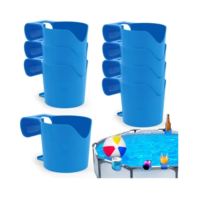 

x1 Hot Pool Side Cup Holder Snack Storage Rack Phone Holder Drink Wine Glass Cup Holder Beer Practical Swimming Pool Accessories