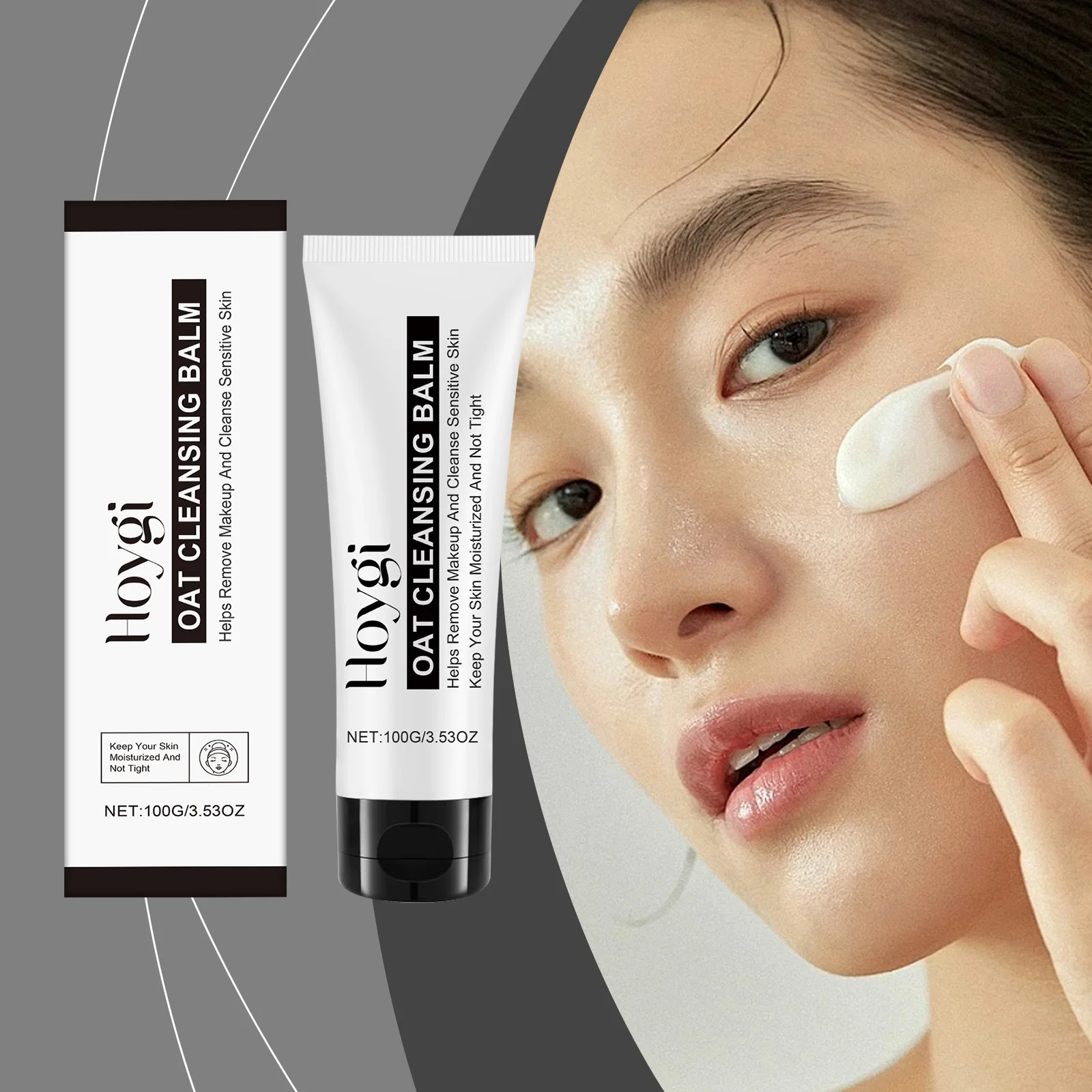 Cat クレンジング バーム - 敏感肌用の優しいメイク落としと洗顔料、3.53 オンス/9.56 オンス オプション