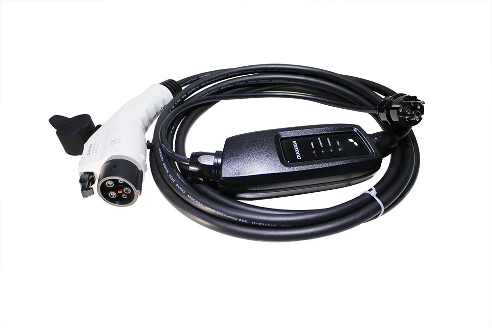 Duosida-Mode2 Veículo Elétrico EV Power Carregamento Conector Cabo, Portátil, Portátil