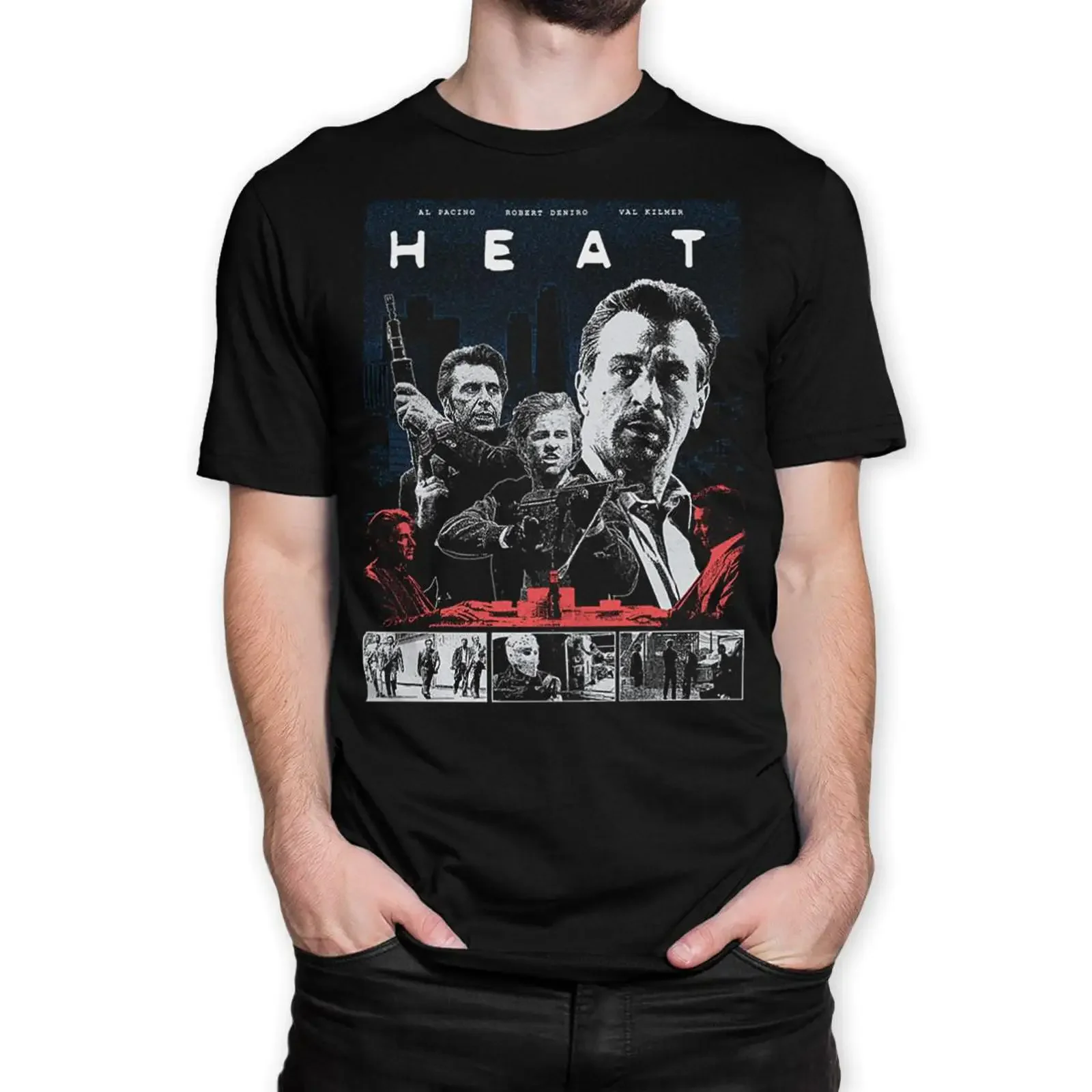 T-shirt Heat 1995 de Michael Mann, tailles MOV 432008, vintage, décontracté, respirant, vêtements de créateur, doux, extensible, polyvalent