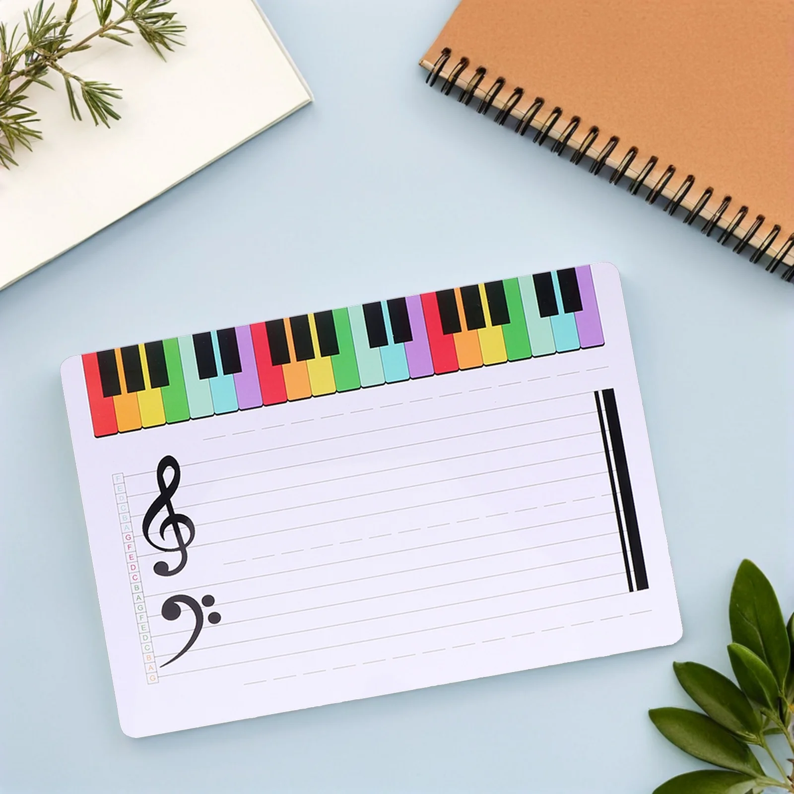 

Staff Whiteboard Exercise Dry Erase Music Boards Lapboards for Teachers Piano Erasable