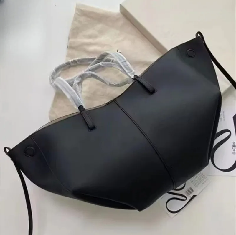 Borsa ad ala francese alla moda, borsa tote in vera pelle, borsa a tracolla sotto le ascelle di grande capacità, di nicchia, regalo