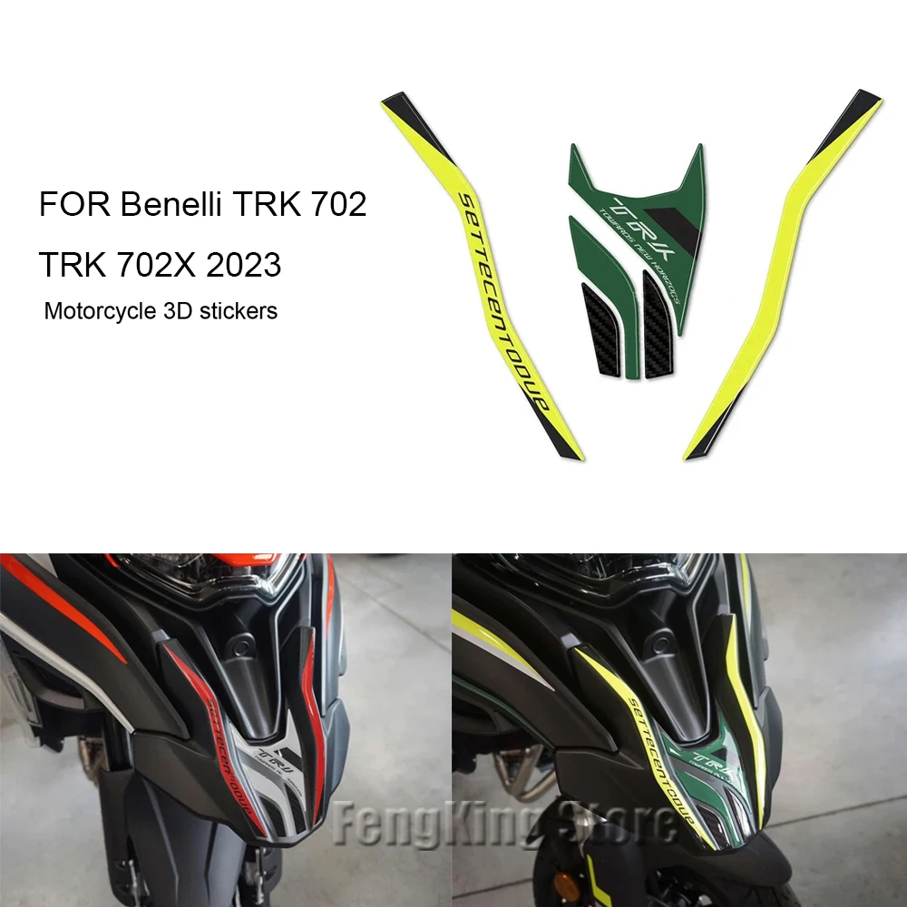 

2023 TRK702X Sticker 3D Gel Epoxy Sticker Kit 3D Motorcycle front end Protection Sticker For Benelli TRK 702 TRK 702X 2023-