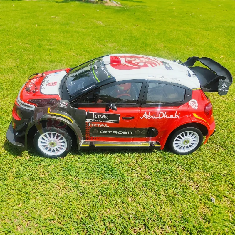 New 1/7 4S Brushless MJX 7303/7304 4WD Remote Control High-speed Drift Rally Car Simulation C3 Electric RC Gyro Model With Light