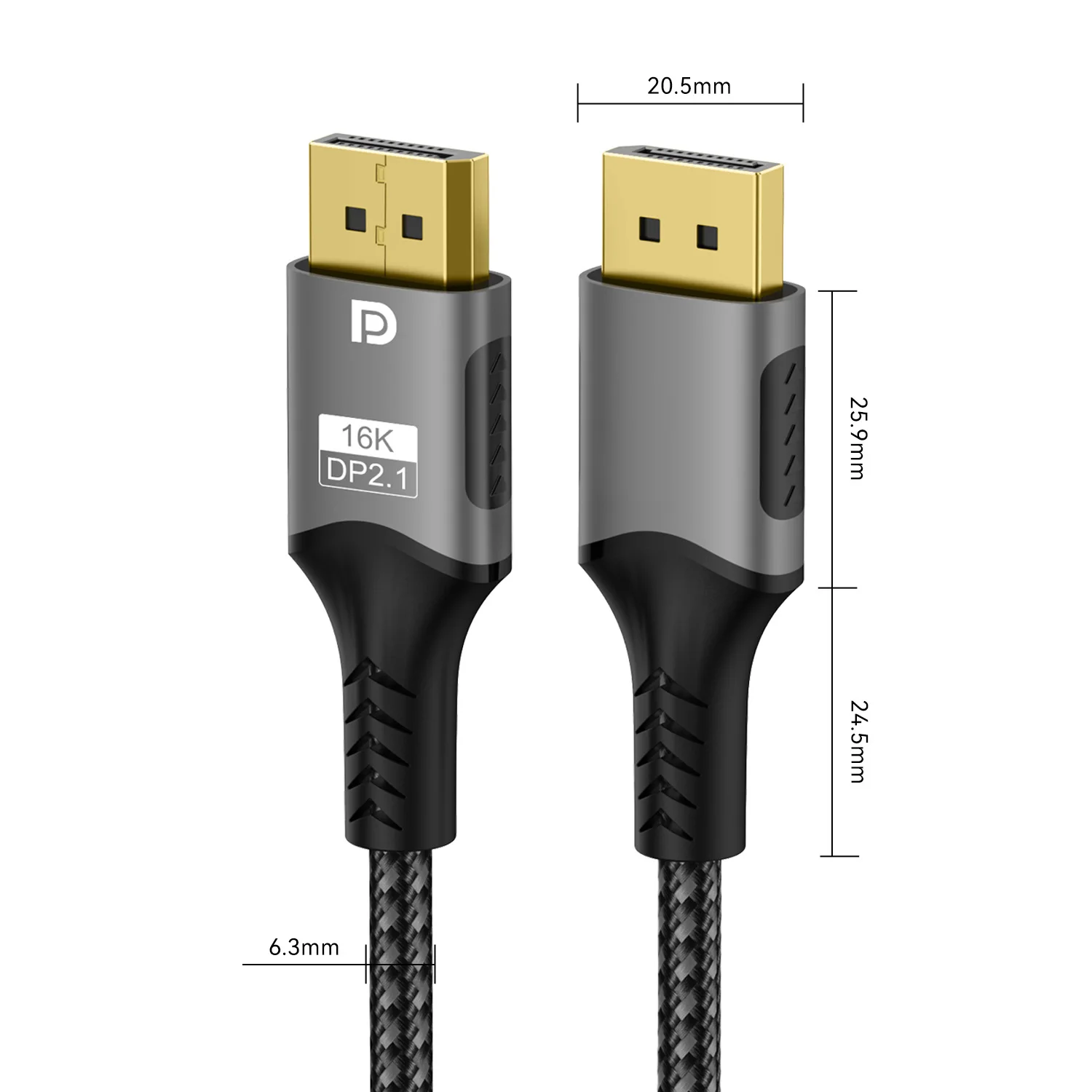10 Uds nuevo diseño puerto de visualización 16K30Hz Cable nueva gran oferta DP a DP Cable macho a macho 8K60Hz para Monitor de ordenador portátil HDTV PS5 Xbox