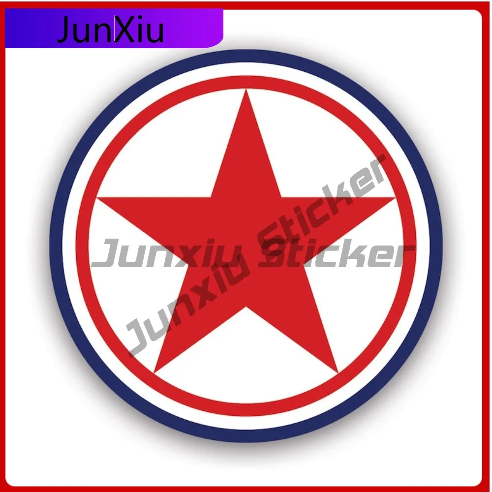 

Korean Peoples Army Roundel Sticker Creative Decals Auto Decor Car Sticker Vinyl Decal Waterproof Durable Fade Resistant For Car