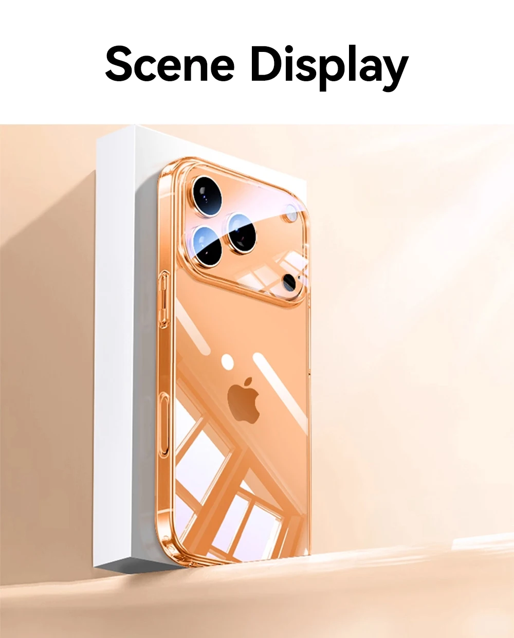 Joyroom für iPhone 18 17 16 Pro Max Hülle mit Linsenschutz, Anti-Gelb-Hülle für iPhone 18 17 Pro Max, transparente stoßfeste Abdeckung – Detail 8