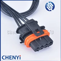 Conector automotriz sellado de 4 pines hembra para sensor MAP, enchufe Ora 368162-1 con cable protector de 15 cm y 18 AWG