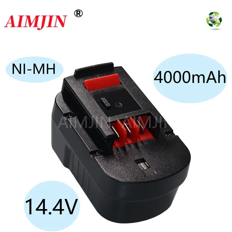 

4000mAh NiMH Rechargeable Battery Replacement Is Suitable for Black&Decker 14.4V Electric Tools Batteries