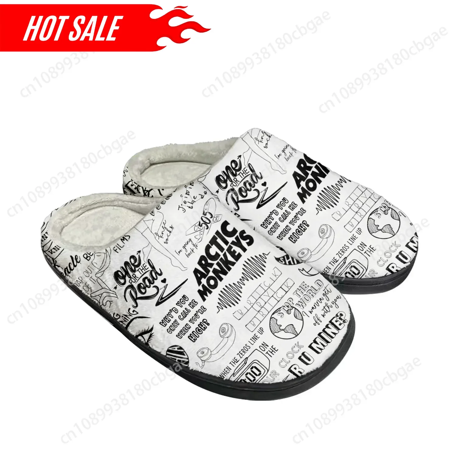 Arctic Monkeys Rock Band Pop Home Cotton Custom Slippers Mens Womens Sandals Plush Bedroom Casual Keep Warm Shoe Thermal Slipper
