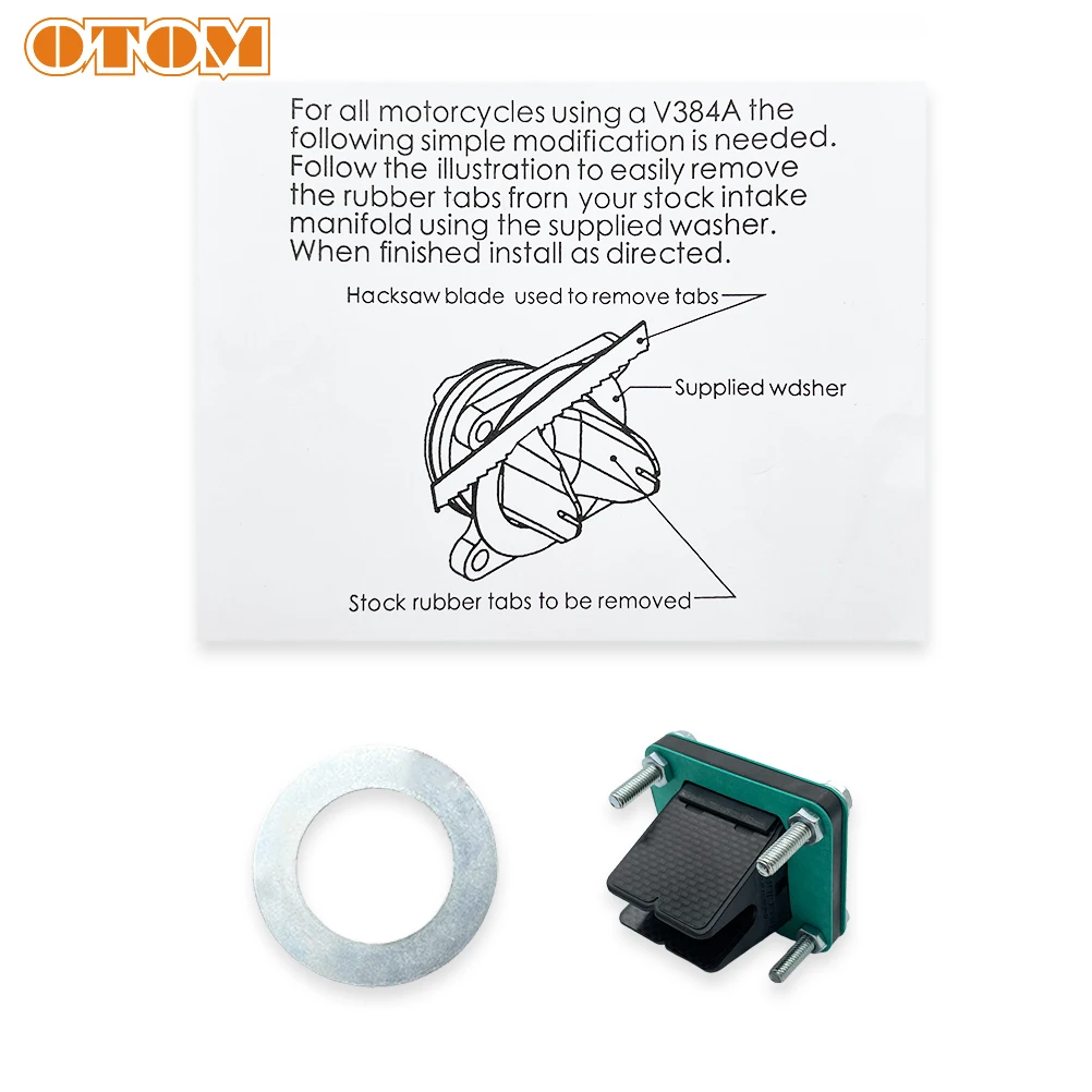 OTOM Motorcycle V Force 3 Reed Valve System VFORCE-V384A For SUZUKI RM100 KAWASAKI KX80/85/100/112 Off Road VForce3 Reed Valve
