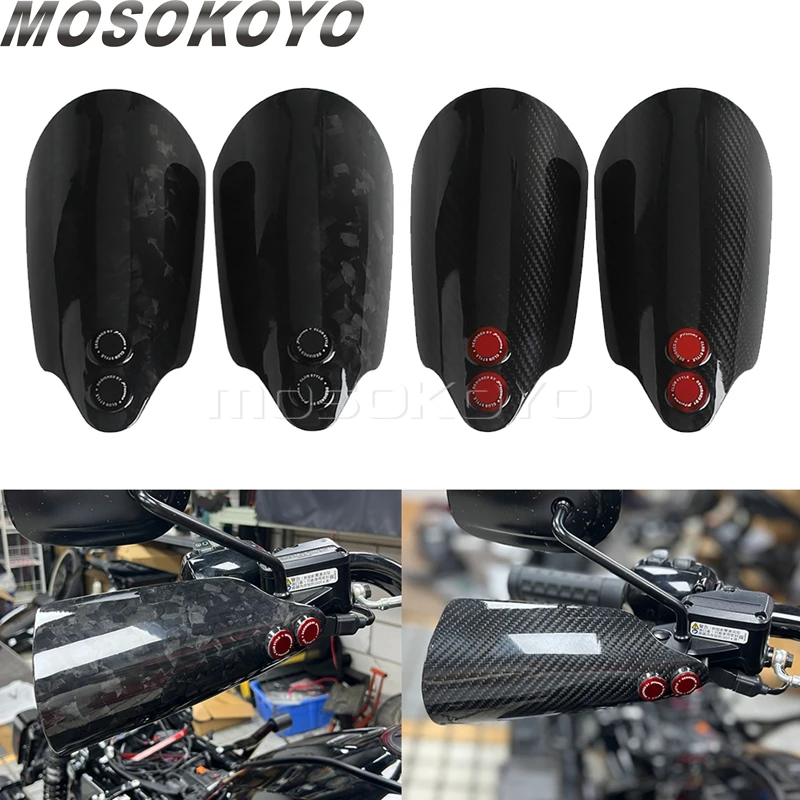 Защитная защита для рук мотоцикла, защита для руля из углеродного волокна, защитный чехол для Harley Touring Road King Special FLHRXS 21-25