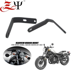 Rebel500 Motorcycle Rearview Mirror Mount Bracket Extend Holder Handlebar Clamp For Honda Rebel CMX 500 300 250 CMX500 2017-2023