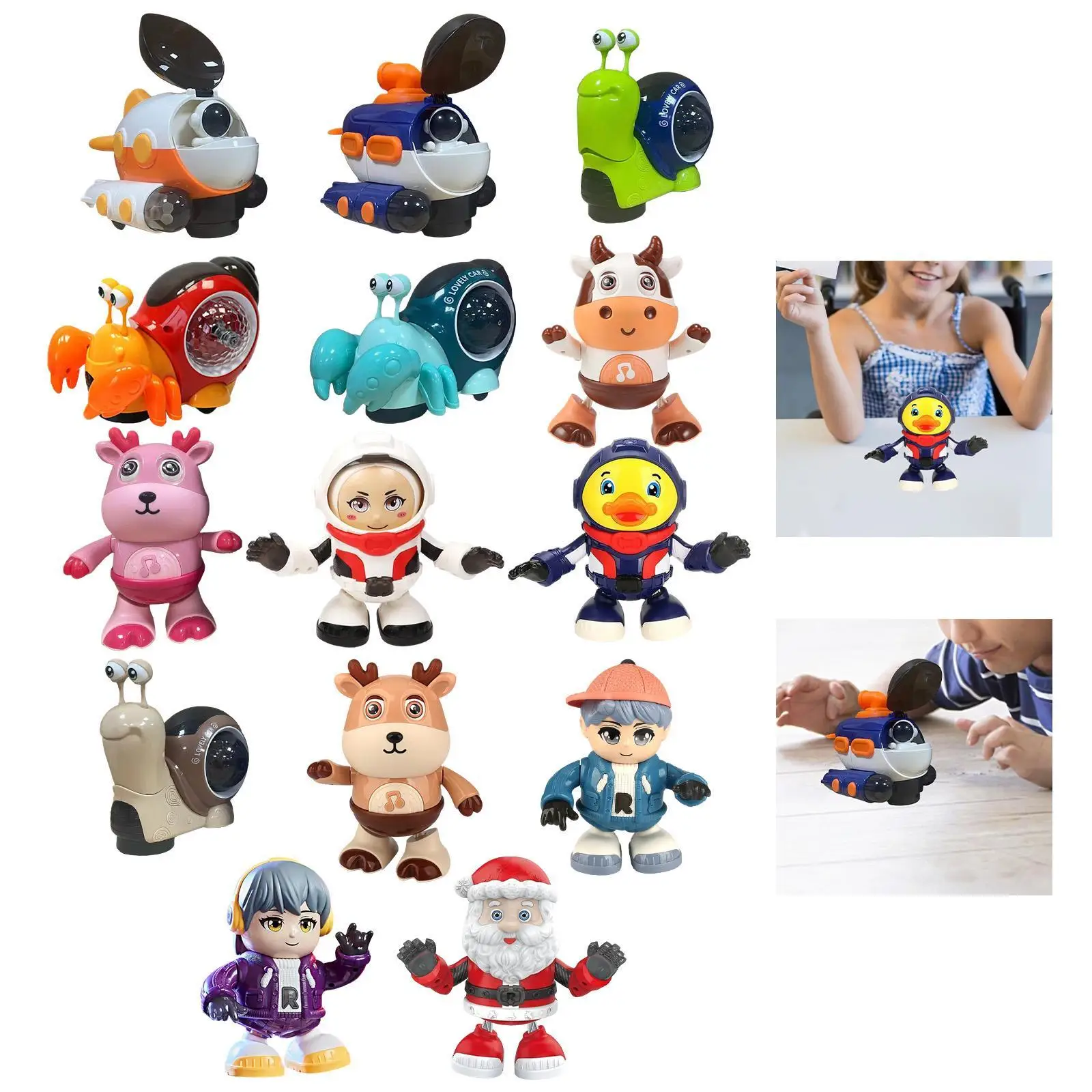 Electric Walking Toy with Dynamic Music Light Walking Birthday Gift Dancing Fun Moving Toy for Girls Boys Kids Baby Toddlers