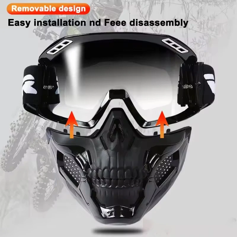 Versatile Sports Goggle for Motocross/Skiing/Rallies | Includes Clear Lens, Tear-Off Film & Storage Bag Ideal for Outdoor Sports