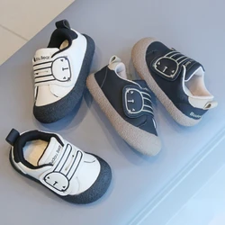 Toddler Casual Shoes Soft Bottom Non-slip Baby Shoes Kids Boys Girls Comfort Leather Sneakers Fashion Cartoon Single Shoes Tenis