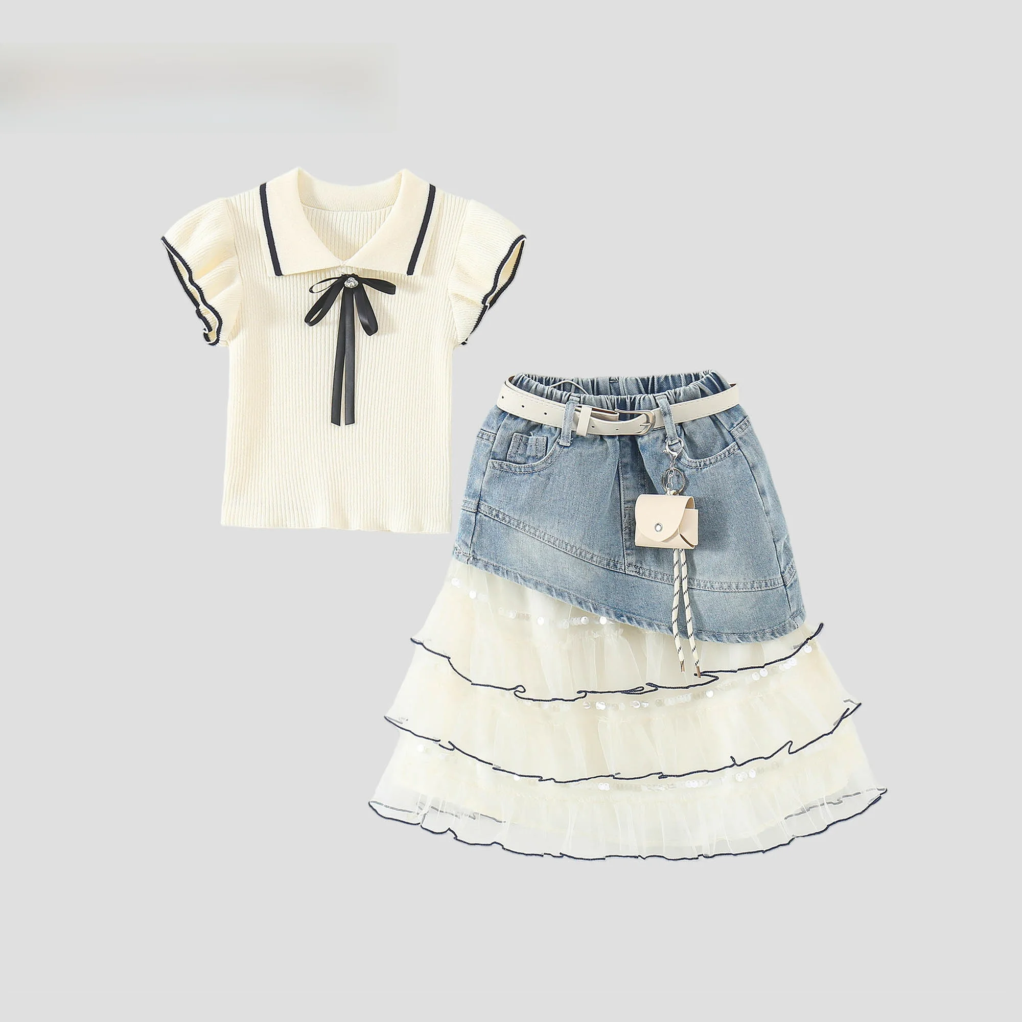 set-estivo-alla-moda-per-ragazze-la-chapelle-gonna-in-denim-con-patchwork-e-rete-completo-due-pezzi-in-stile-coreano-abbigliamento-per-bambini