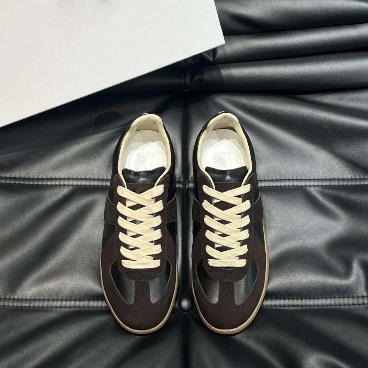 

Новые кроссовки унисекс 2026: немецкие тренировочные кеды из натуральной кожи на шнуровке, ретро-стиль, универсальные, массивные, повседневные, для скейтбординга