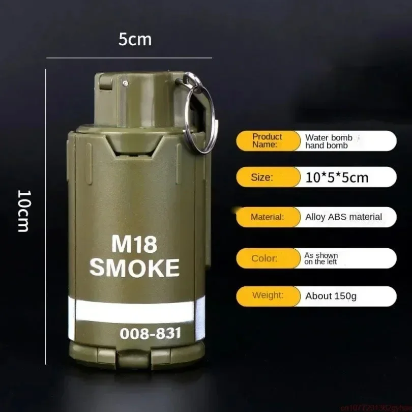 Toy M18 Smoke Explosive Water Gel Grenade Model Military Toy for Adults Boys Kids Look Real Movie Prop Funny Gift Toy for Kids