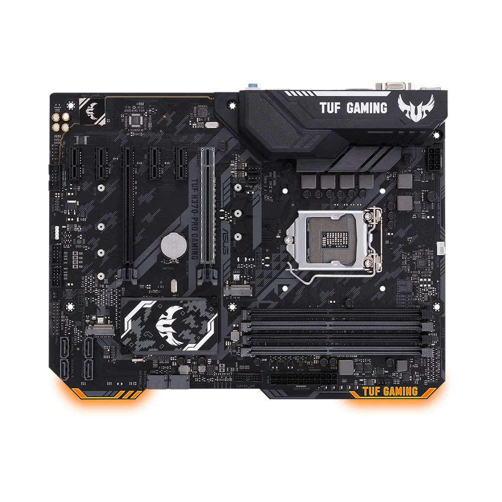 Imagem -03 - Placa-mãe para Jogos Asus-tuf H370-pro Soquete Lga 1151 para Intel Core Série 9000 8ª Geração i3 i5 i7 Atx 4x Dimm Máx. 64gb Ddr4