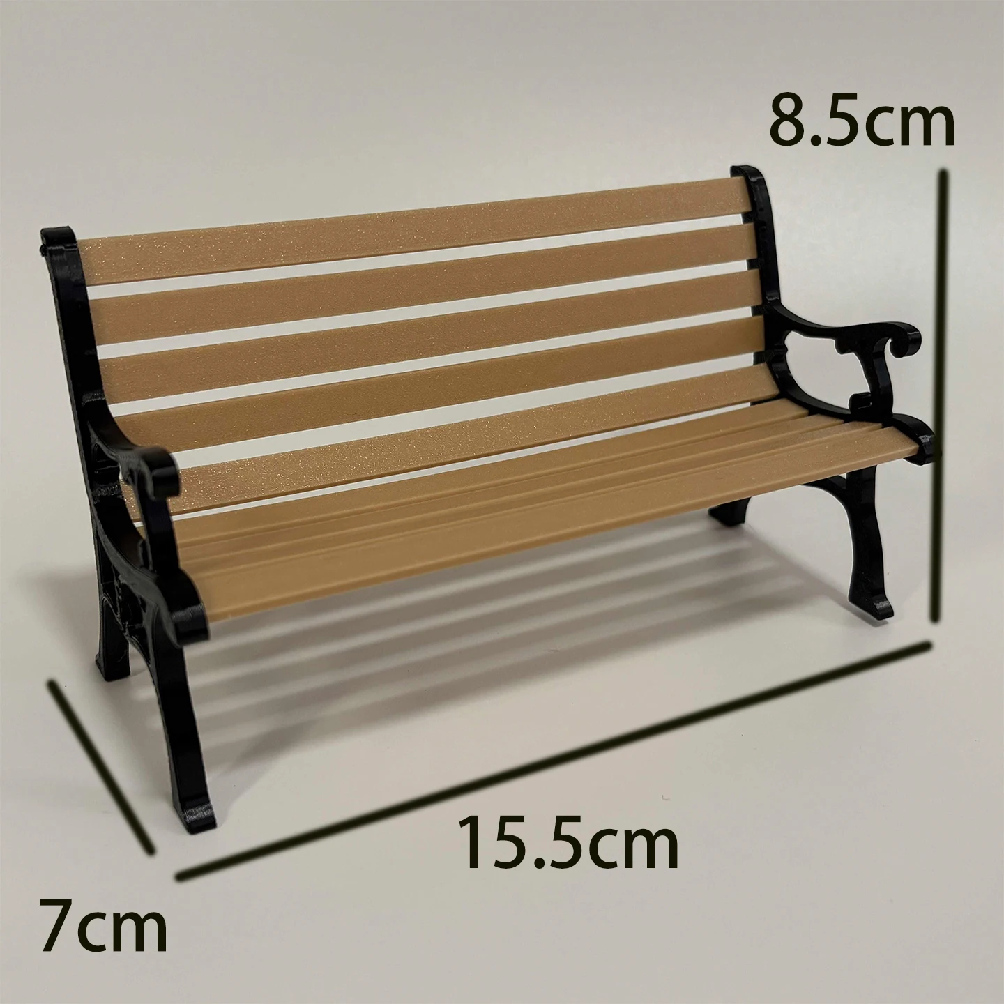 Park Bench Micro Model Doll Plaything Soldier Scene Accories Figura 2 Sc Collectible Toy Reatic Simulation Petg Mat...