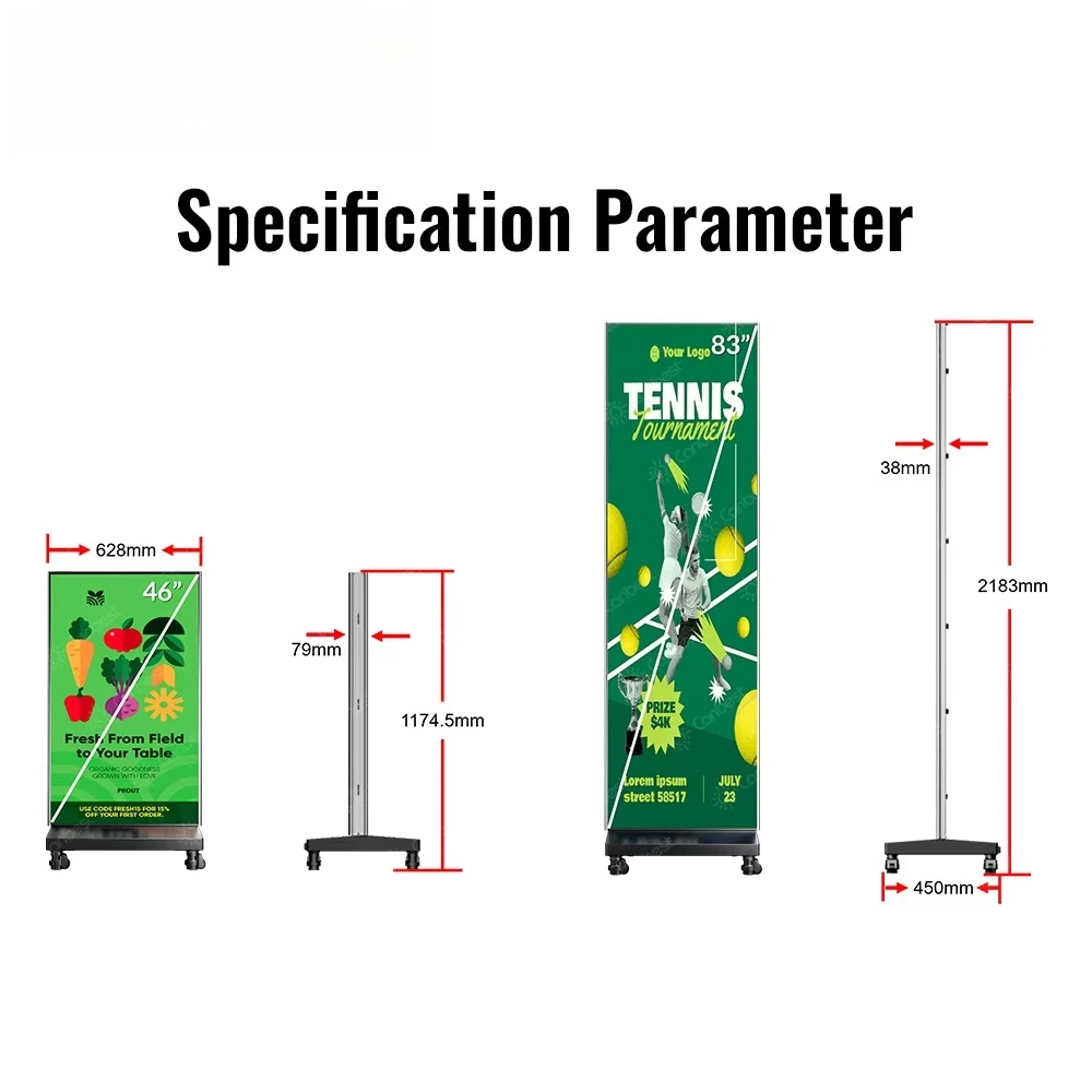 Canbest 83 Inch Foldable LED Panel Display P1.2 1.5mm 1.8mm 2.5mm Hob Wireless Cascade Full Color 600 Nits LED Poster Display