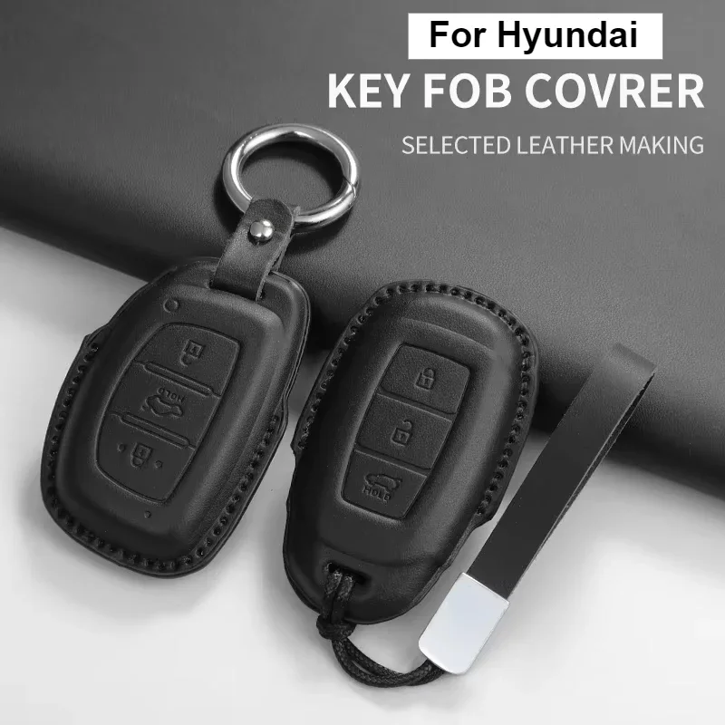 Funda para llave de coche, carcasa Fob para Hyundai I30 Ix35 KONA Encino Tucson Solaris Grand Santa Solaris HB20 Tucson Santa I20 I30 Ix20