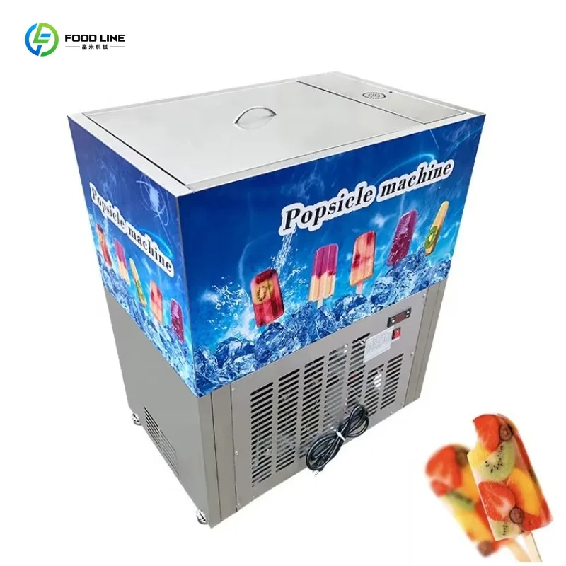 Customized Stainless Steel Commercial Popsicle Machine Multiple Molds Optional Ice Lolly Production Equipment
