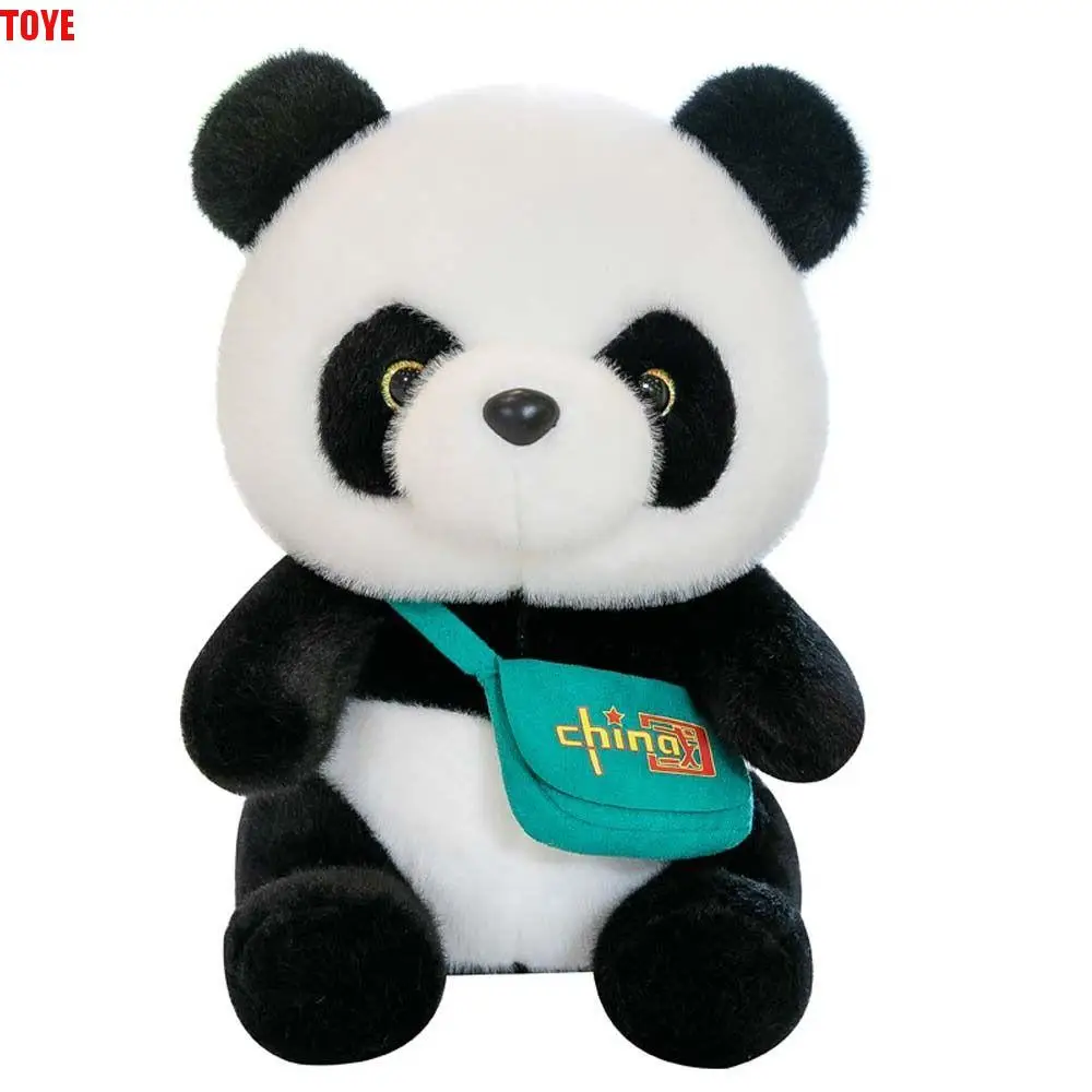 Panda de peluche de animales con mochila, decoración del hogar, almohada de felpa, juguete de peluche, muñeco de peluche de Panda, juguete de peluche