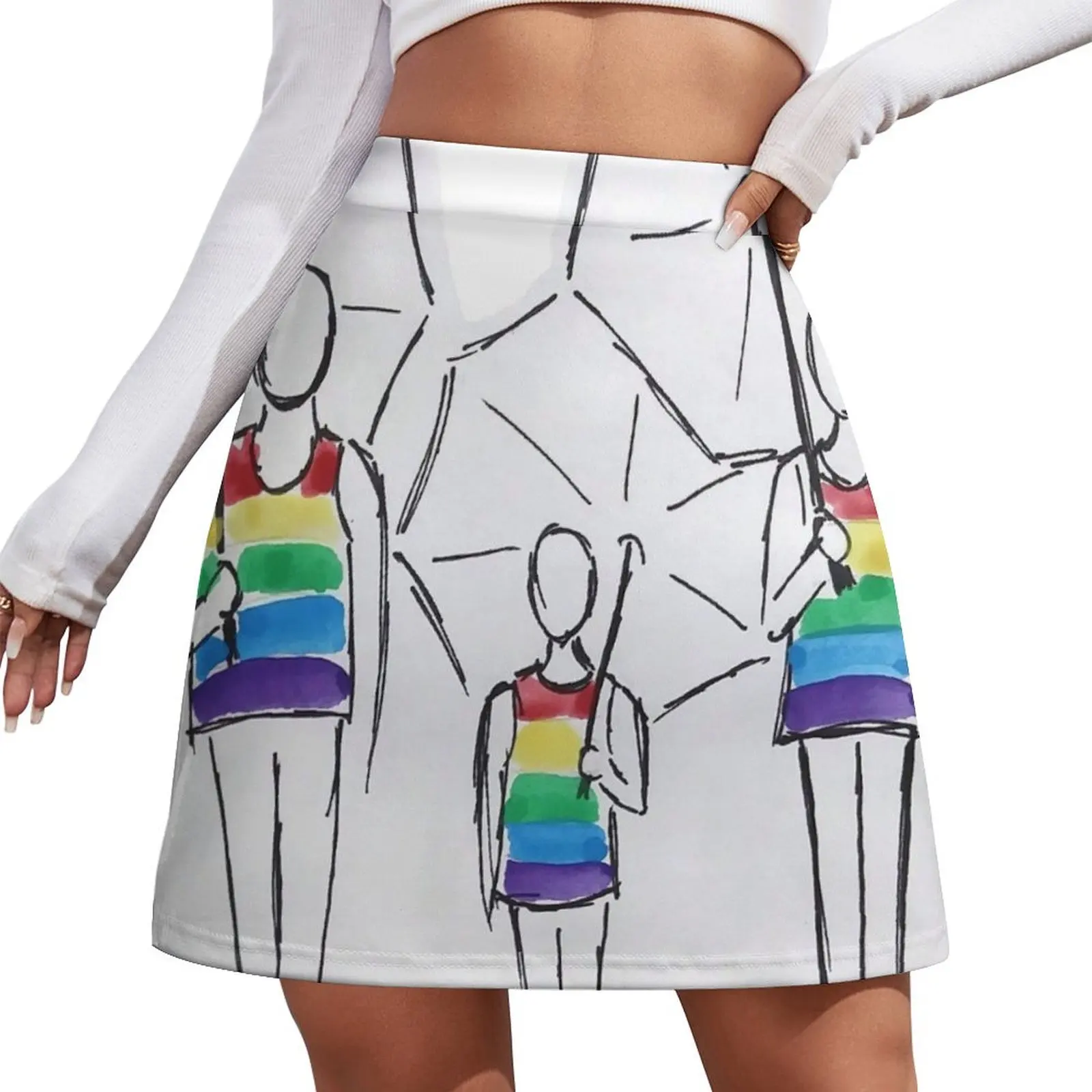 

Row of Defenders Mini Skirt School skirt summer dress women 2026 elegant skirts for women