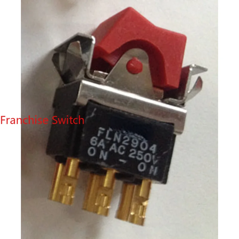 5PCS  FLN2904 Original Ship Type Switch 6-pin 2-speed Gold-plated  6A250V Left And Right Rocker 