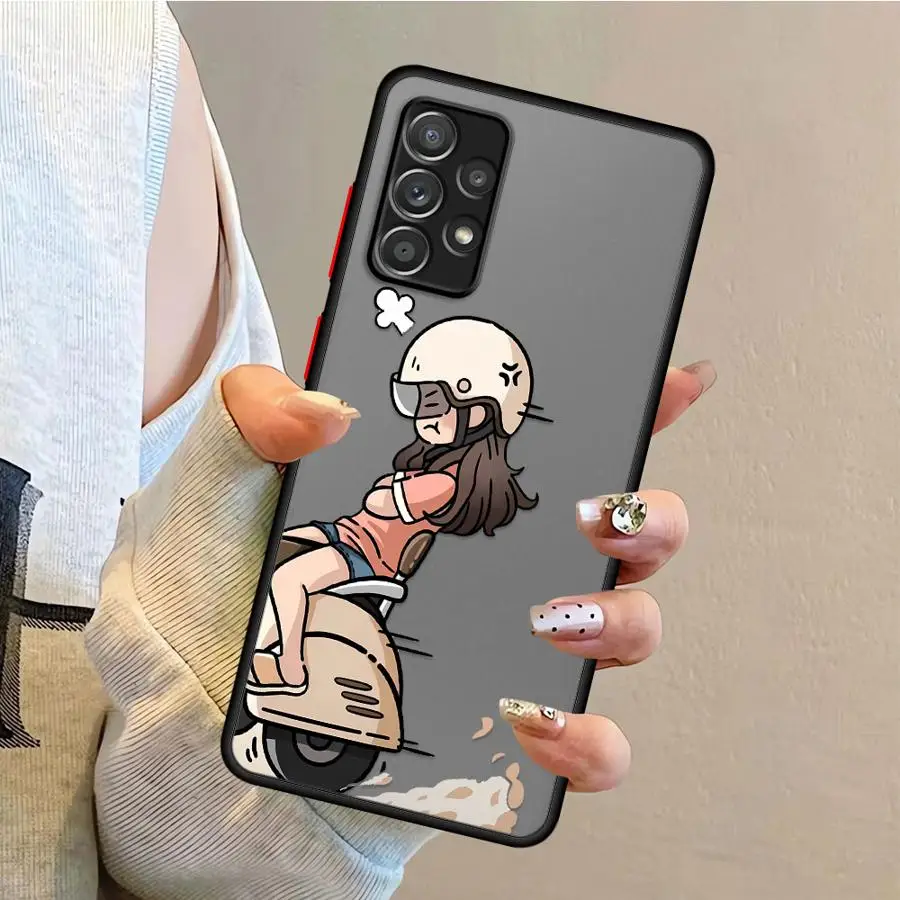 Funny Cute Couple Phone Case for Samsung Galaxy A31 A23 A36 A52 A71 A72 A32 A73 A56 A21 A25 A26 A22 Soft Cover