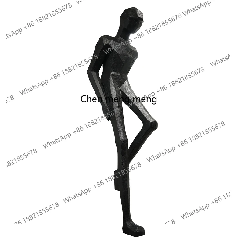 

Floor-to-ceiling figure sculpture Hotel lobby creative fiberglass reinforced plastic ornament Interior art decoration