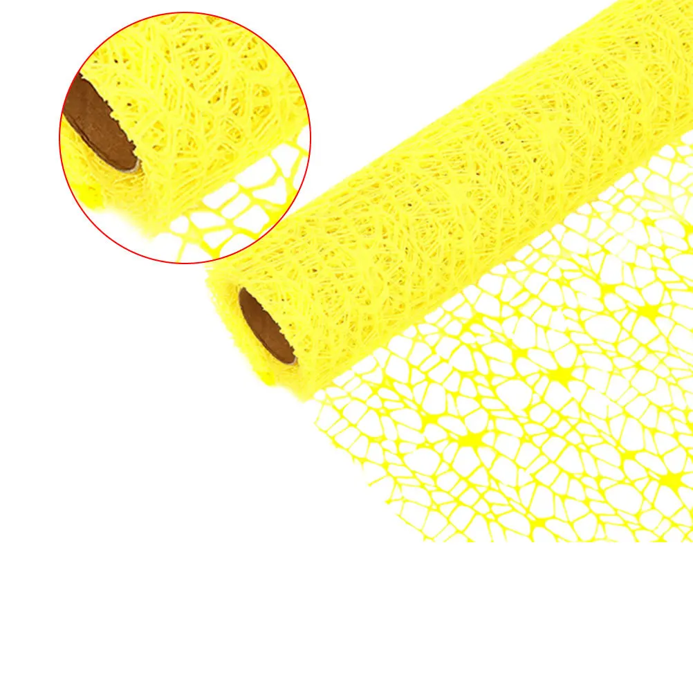 

Long Jacquard Net Gauze Roll Diy Hanging Decorative Wrapping Craft Reusable Safe Material Silver Color Handmade Yarn Charm