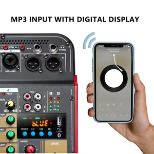 معالج صوت ترددي متوافق مع USB Bluetooth ، خلاط صوت 6 قنوات ، معالج مؤتمرات خارجي ، بطاقة صوت حية أفضل 8 مبيعات للوحة الصوت الرقمية - رقم 8