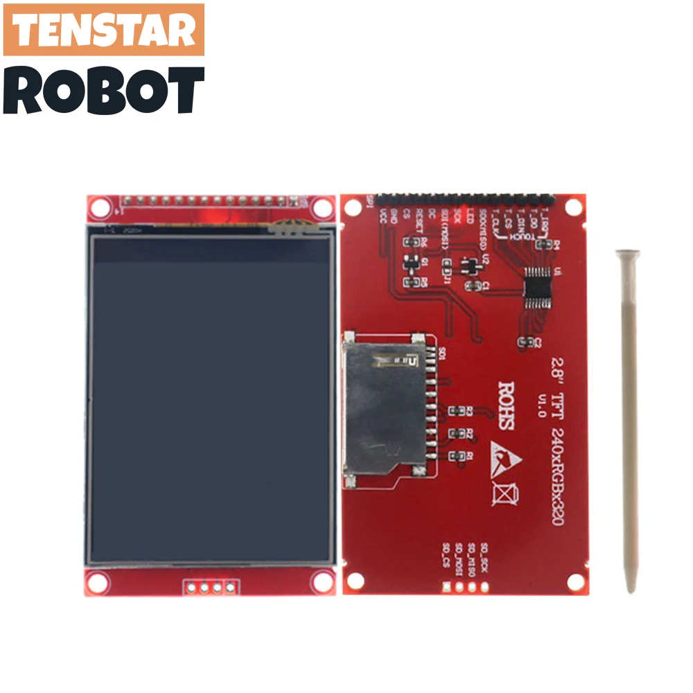 2.4 2.8 Inch SPI TFT LCD Touch Panel ILI9341 Chicp Serial Port Module With PBC  240x320 SPI Serial Display With Touch Pen