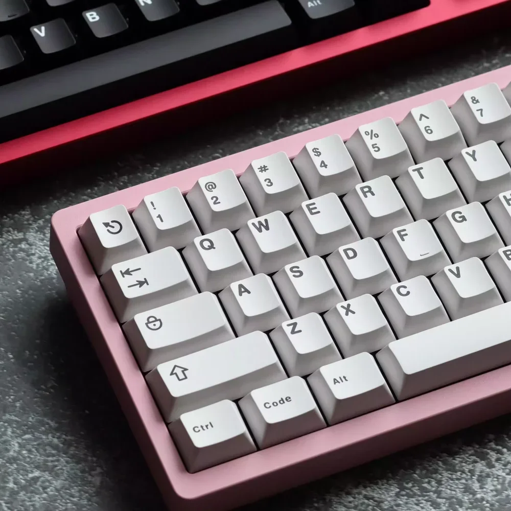 121 Keys Aifei WOB BOW Keycaps White Black ABS Double Cherry Shot Profile Mechanical Keyboard Anne Pro 2 AULA F75 Ajazz